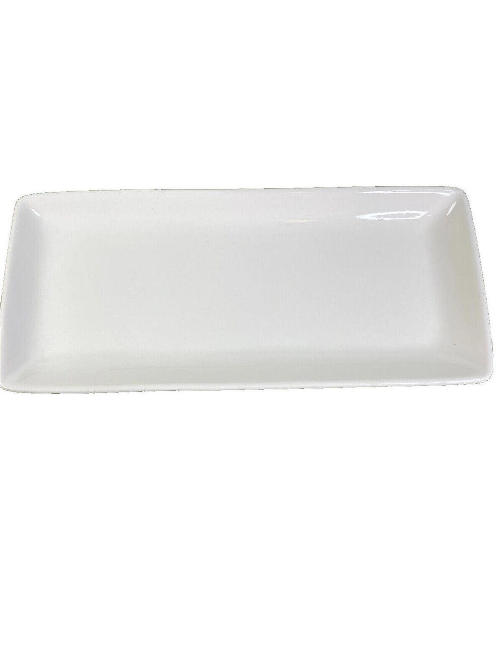 10 inch Strawberry Street White Stoneware Appetizer Tray Dish